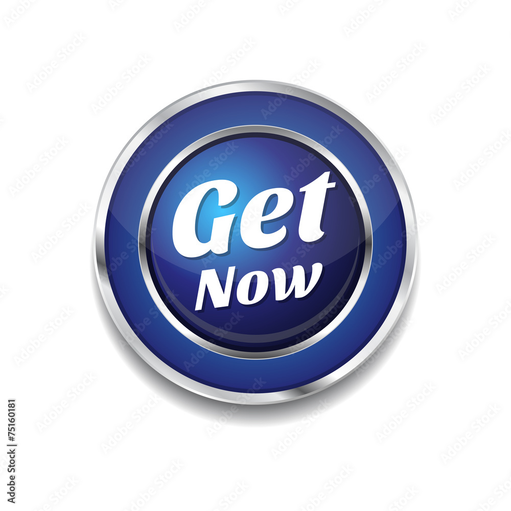 Get Now Blue Vector Icon Button Get Now Blue Vector Icon Button