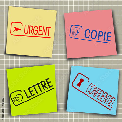 Messages sur post-it