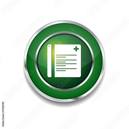 File Green Vector Icon Button