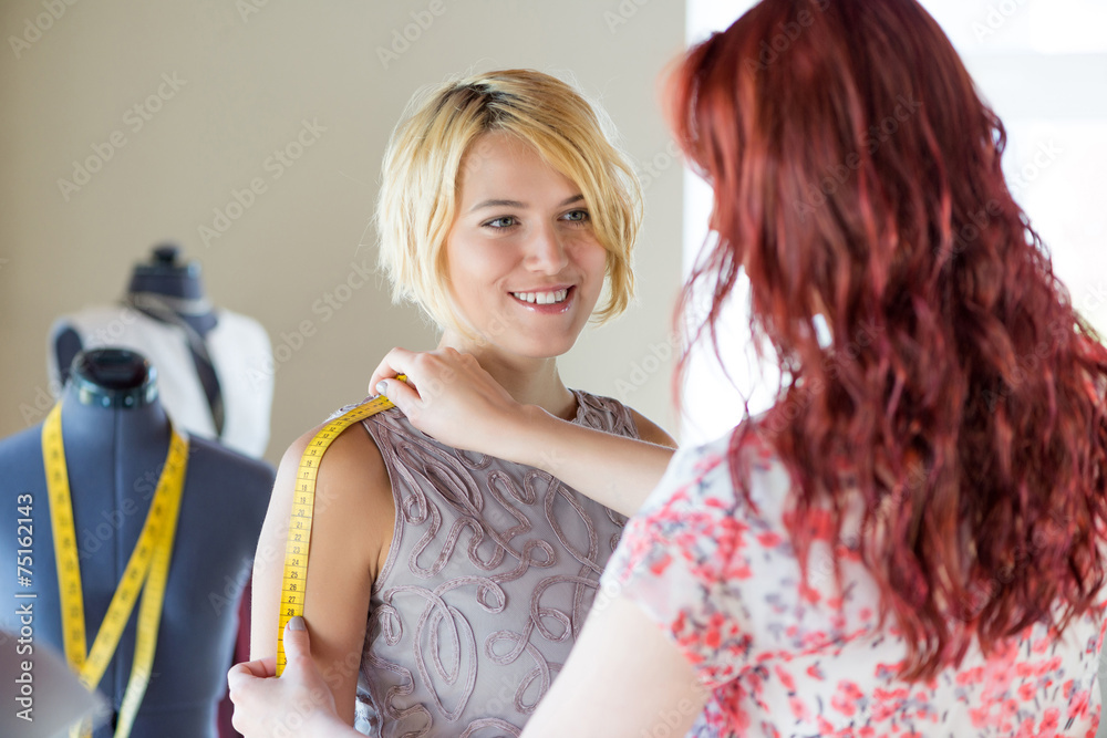 Fototapeta premium Dressmaker at work