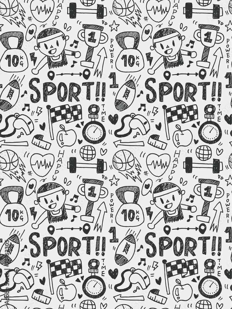 Sport elements doodles hand drawn line icon,eps10 Sport elements doodles hand drawn line icon,eps10
