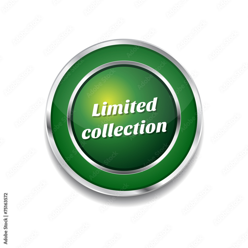 Limited Collection Green Vector Icon Button Limited Collection Green Vector Icon Button
