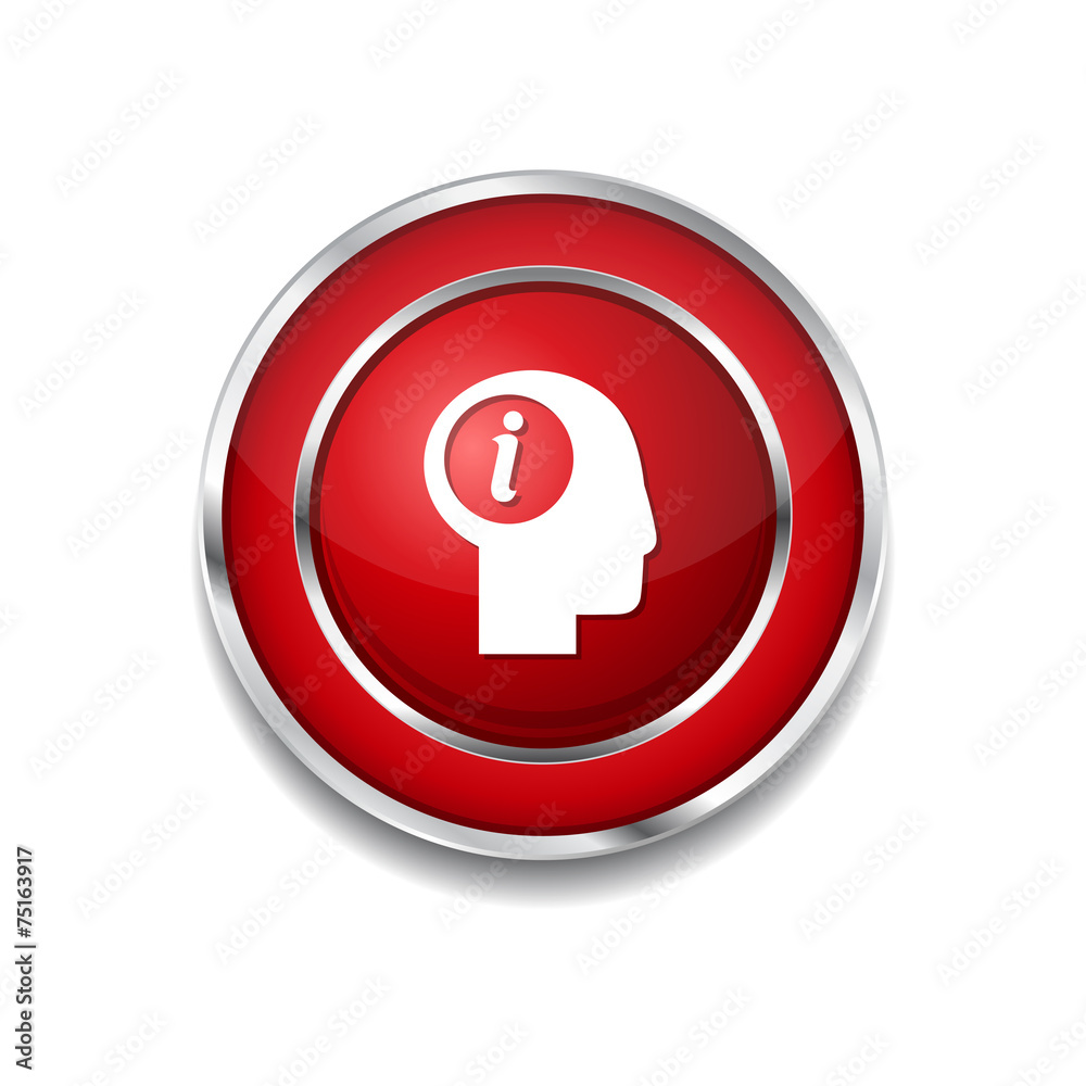 Info Red Vector Icon Button Info Red Vector Icon Button