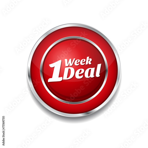 1 Week Deal Red Vector Icon Button Free Download 1 Week Deal Red Vector Icon Button - GFXLoad