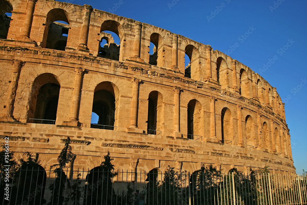 Naklejka premium Amphitheater von El Djem, Tunesien