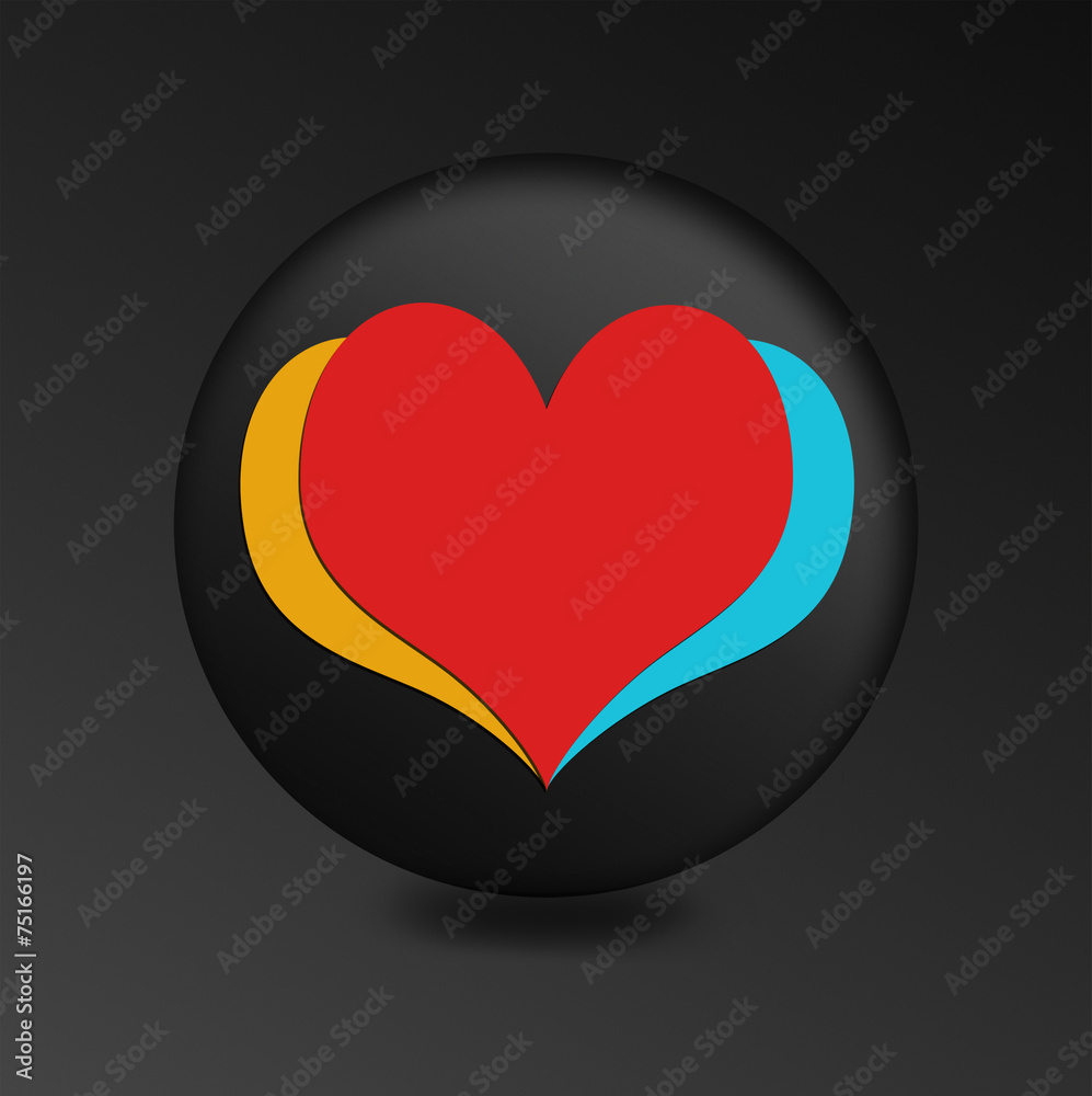 Heart sign icon. love symbol. Heart sign icon. love symbol.