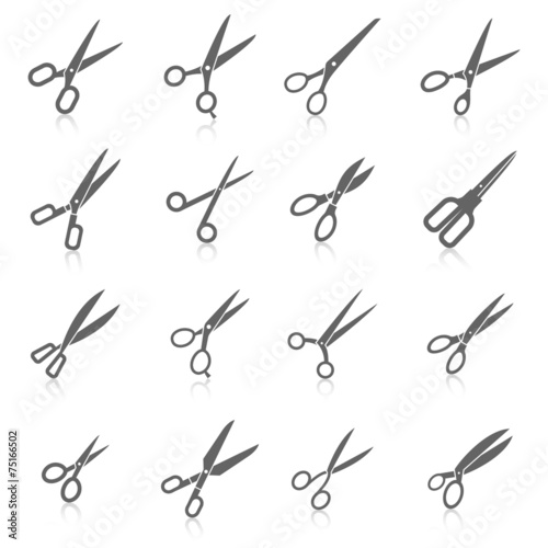 Scissors Icons Set