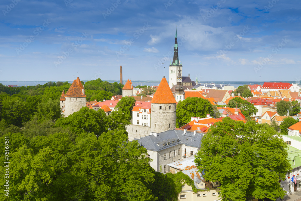 View from Patkuli viewing platform, Tallinn, Estonia