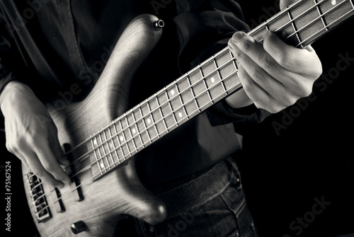 jazz bassist vintage photo photo