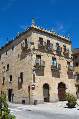 Medieval architecture in Ciudad Rodrigo, Spain photo