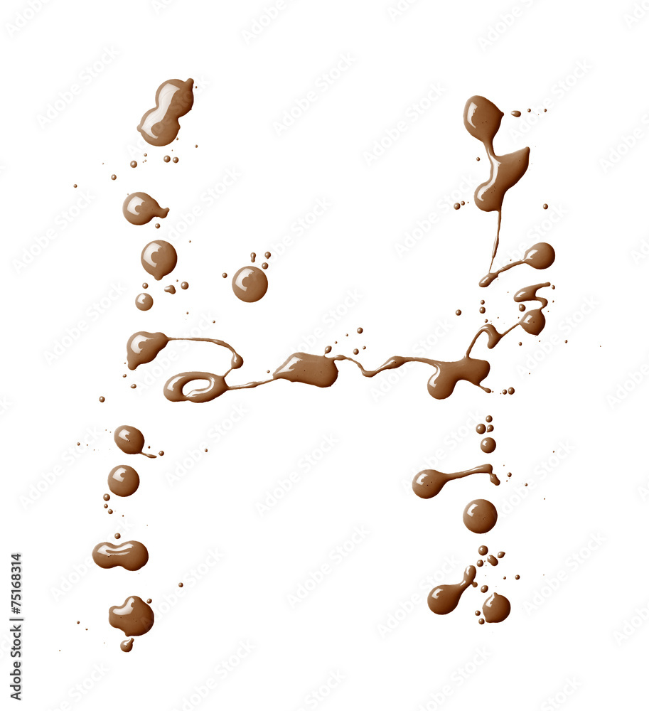 Obraz premium Letter made with the paint drops