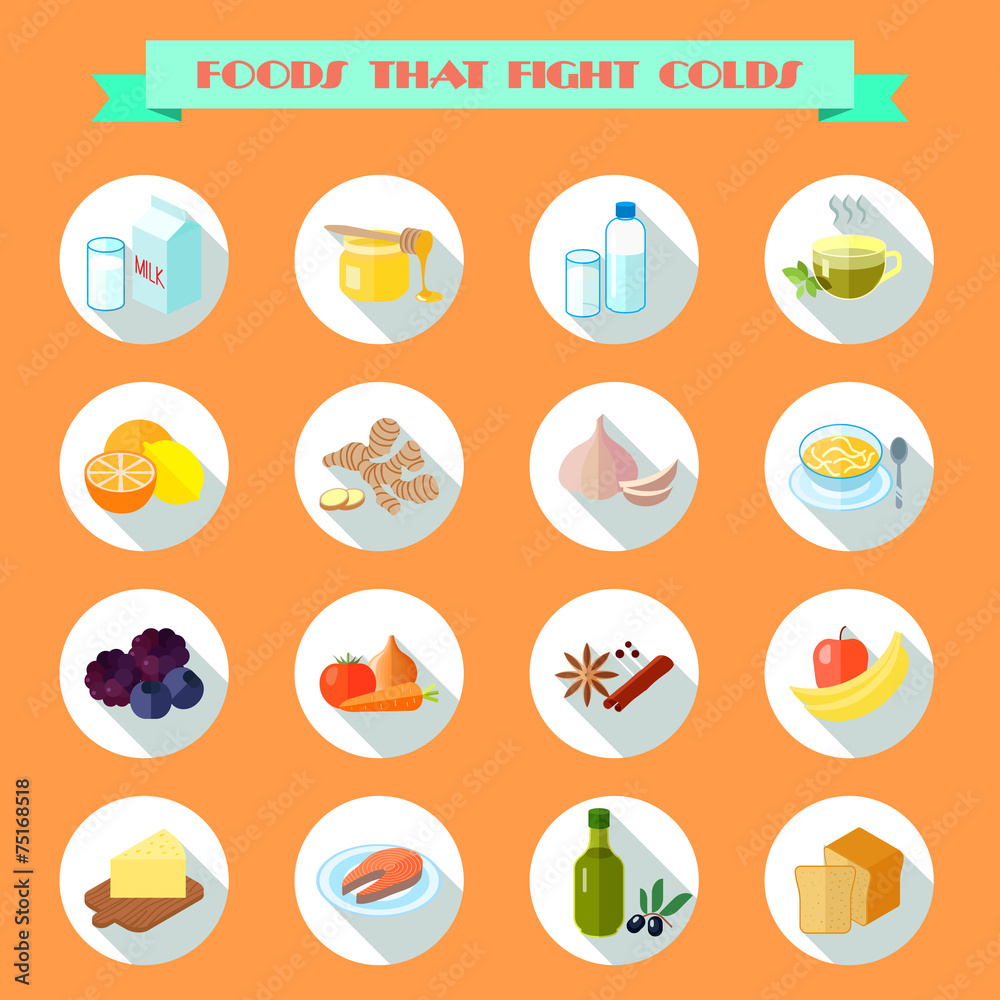 Food For Cold Icons Food For Cold Icons