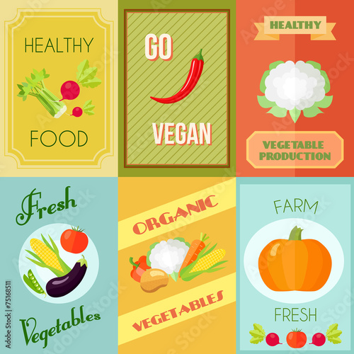 Healthy Food Mini Poster Set