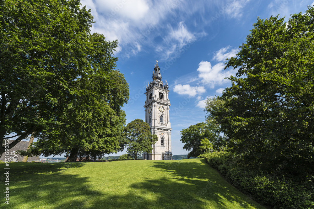 Naklejka premium The Belfry of Mons, Belgium