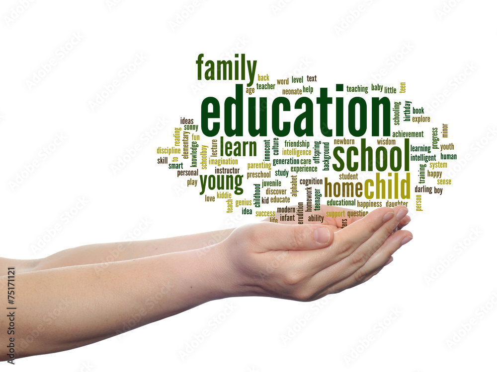 Conceptual  education word cloud