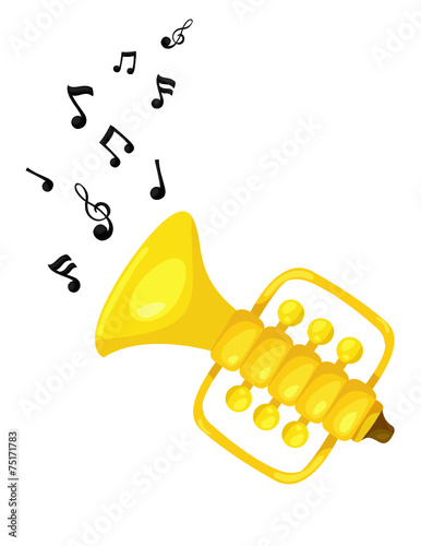 cute trumpet with melody