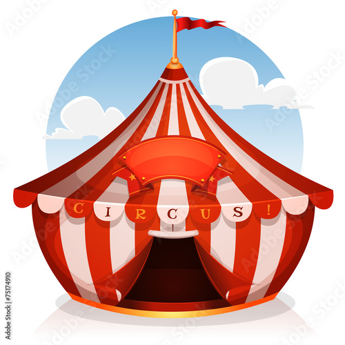 Big Top Circus With Banner