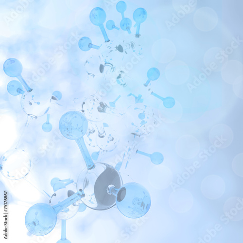 Abstract molecules medical background
