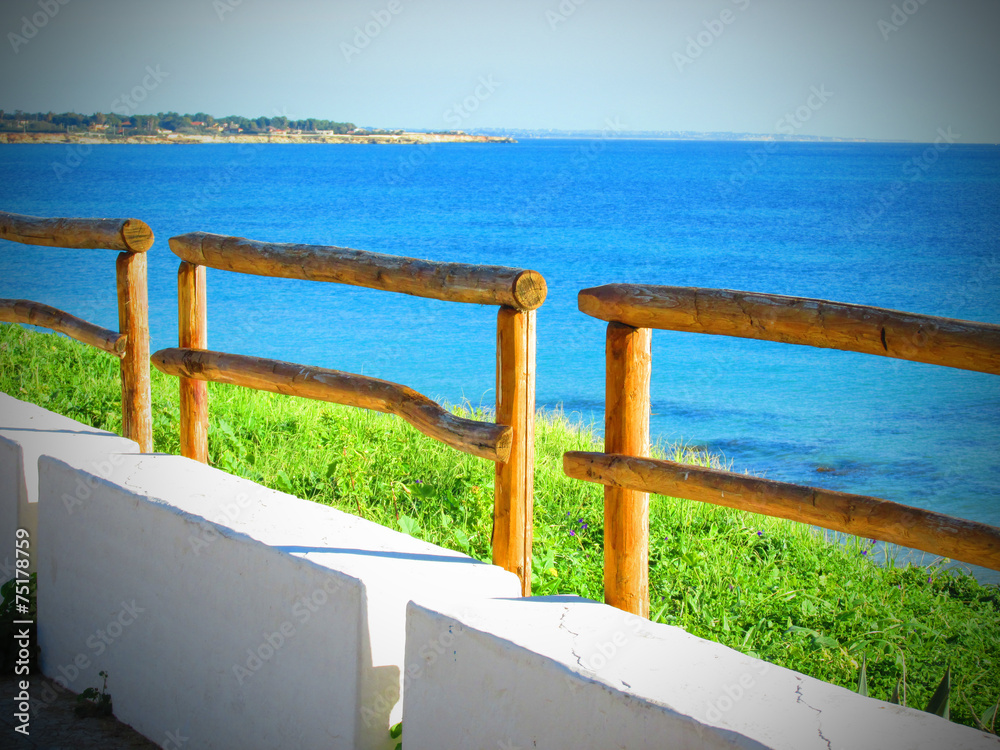 Fence with sea view Fence with sea view