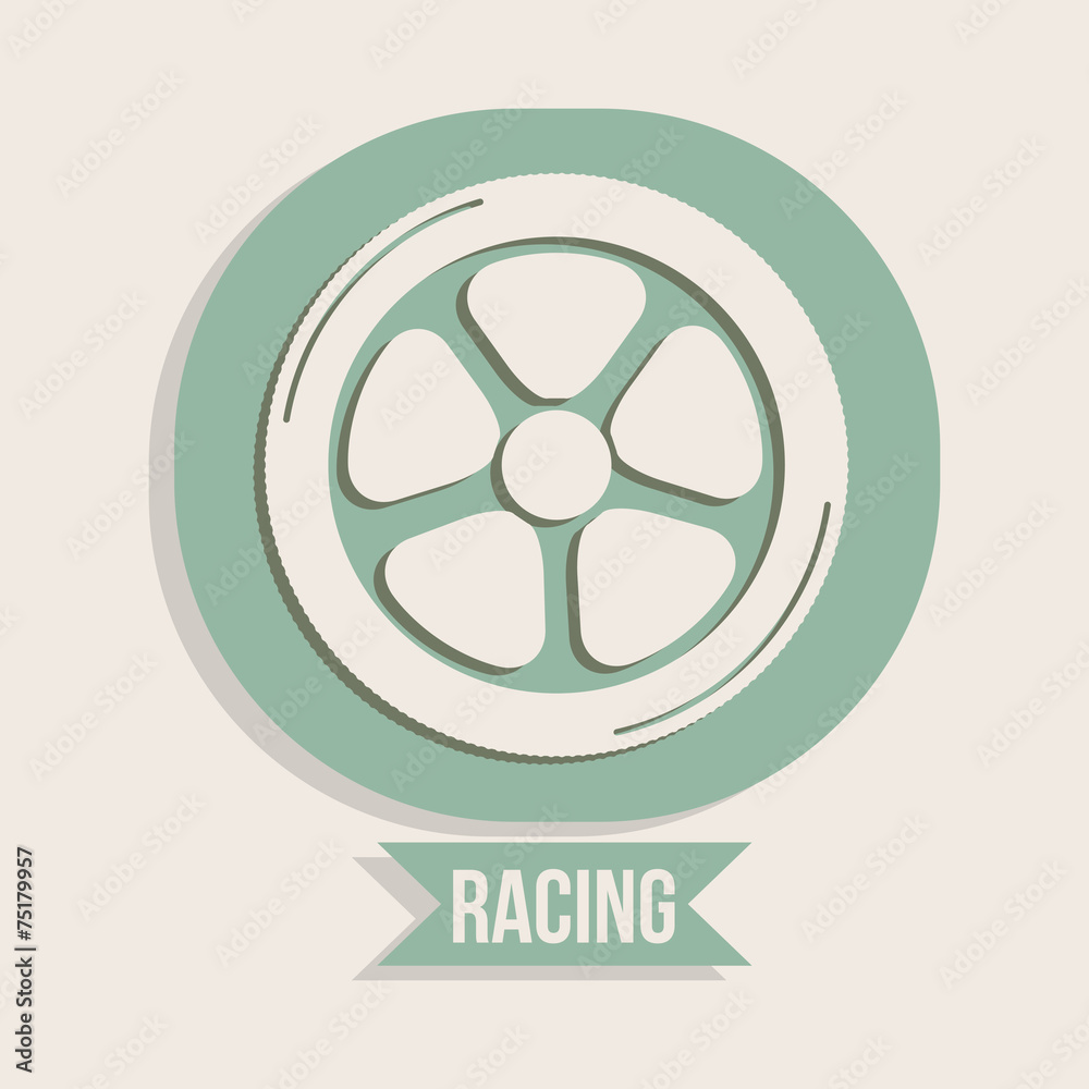 Race design, vector illustration.