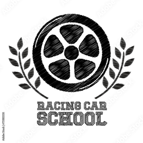 Race design, vector illustration.