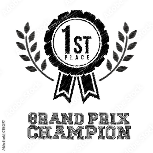 Race design, vector illustration.