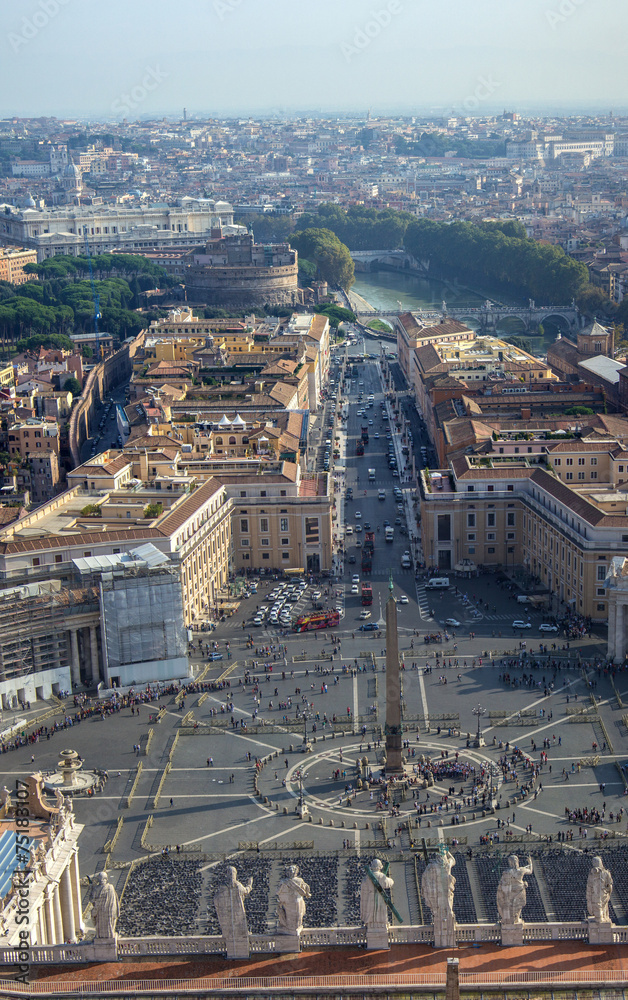 Fototapeta premium piazza San Pietro a Roma (Petersplatz Rom, St. Peter's Square)