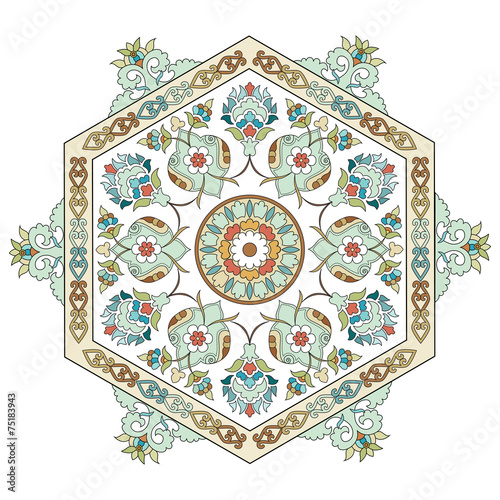 artistic ottoman pattern series one