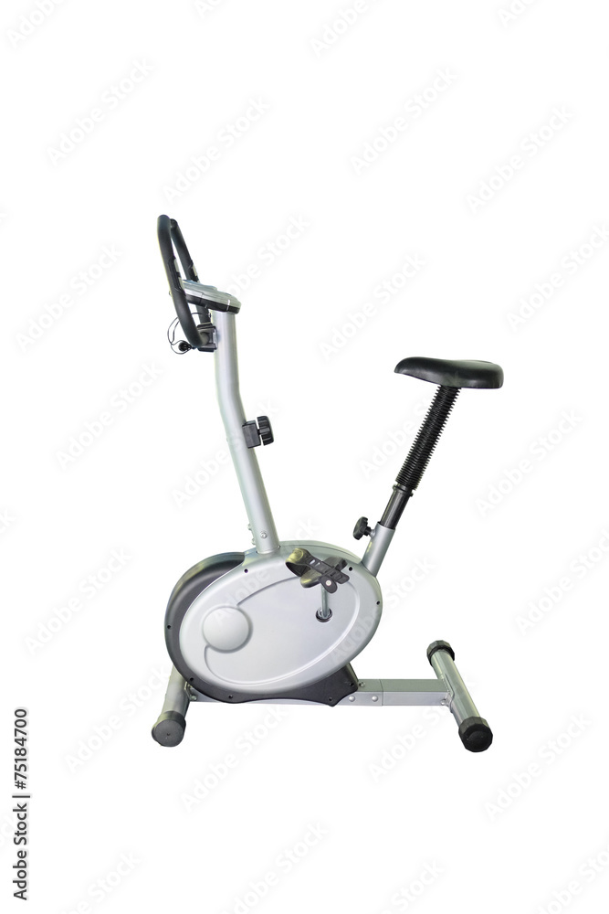 exercise bicycle under the white background exercise bicycle under the white background