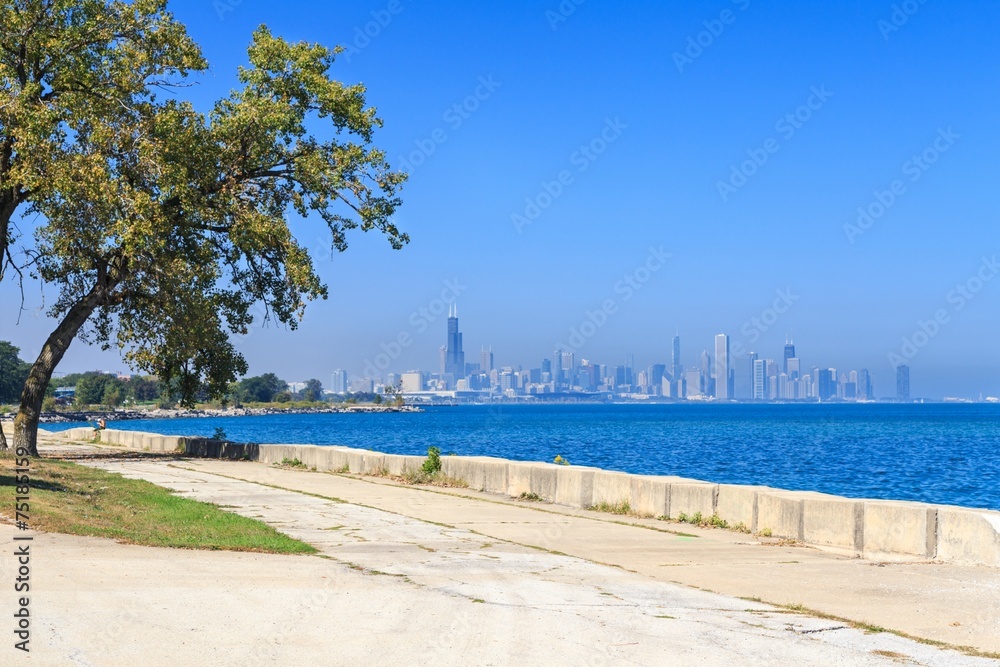 Fototapeta premium Chicago Promenade Skyline