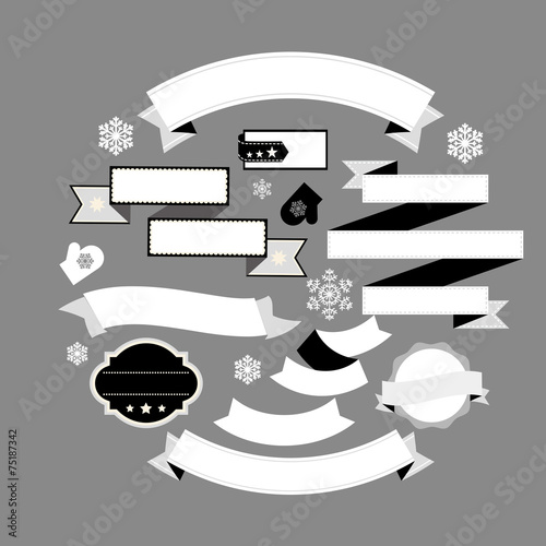 winter holiday banners