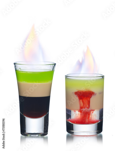 Burning shots photo