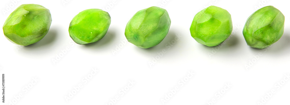 Pickled mango fruit over white background Pickled mango fruit over white background