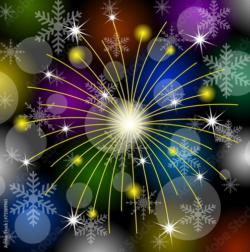 Obraz na plátně festive banger on a bright background