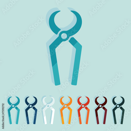 Flat design: nippers