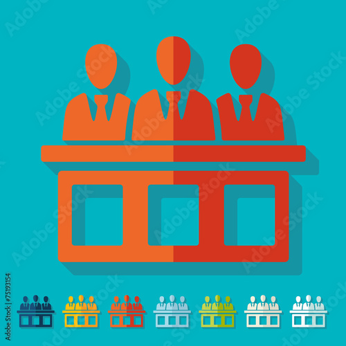 Flat design: jurors