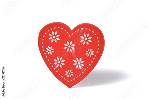 Red heart decoration