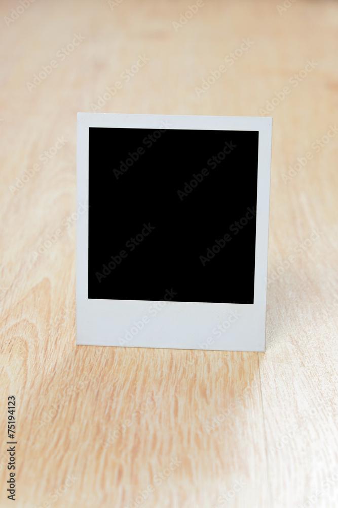 Blank instant photo Blank instant photo