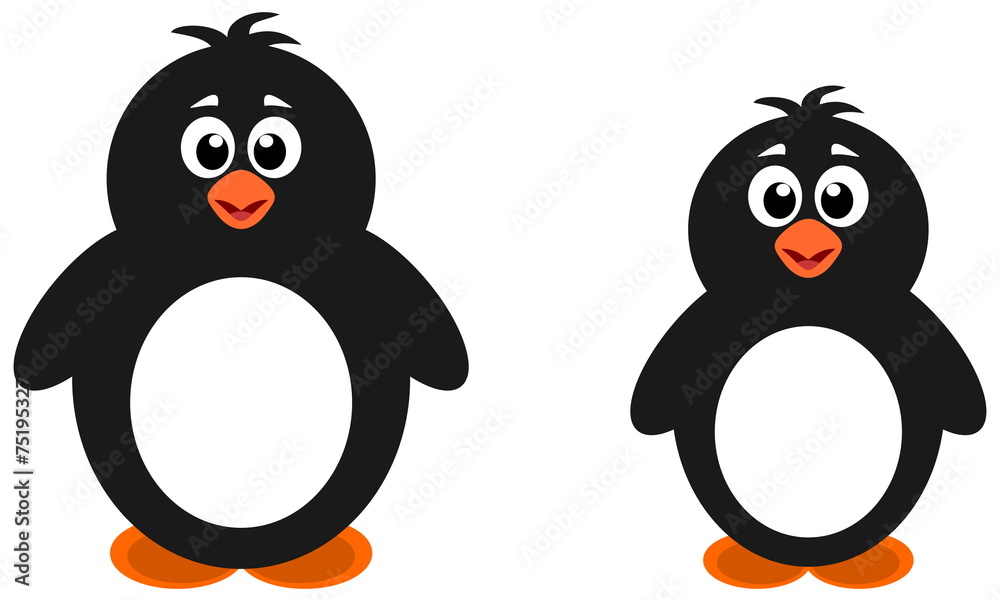 Fototapeta premium two big penguin