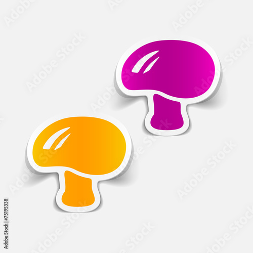 realistic design element: mushroom