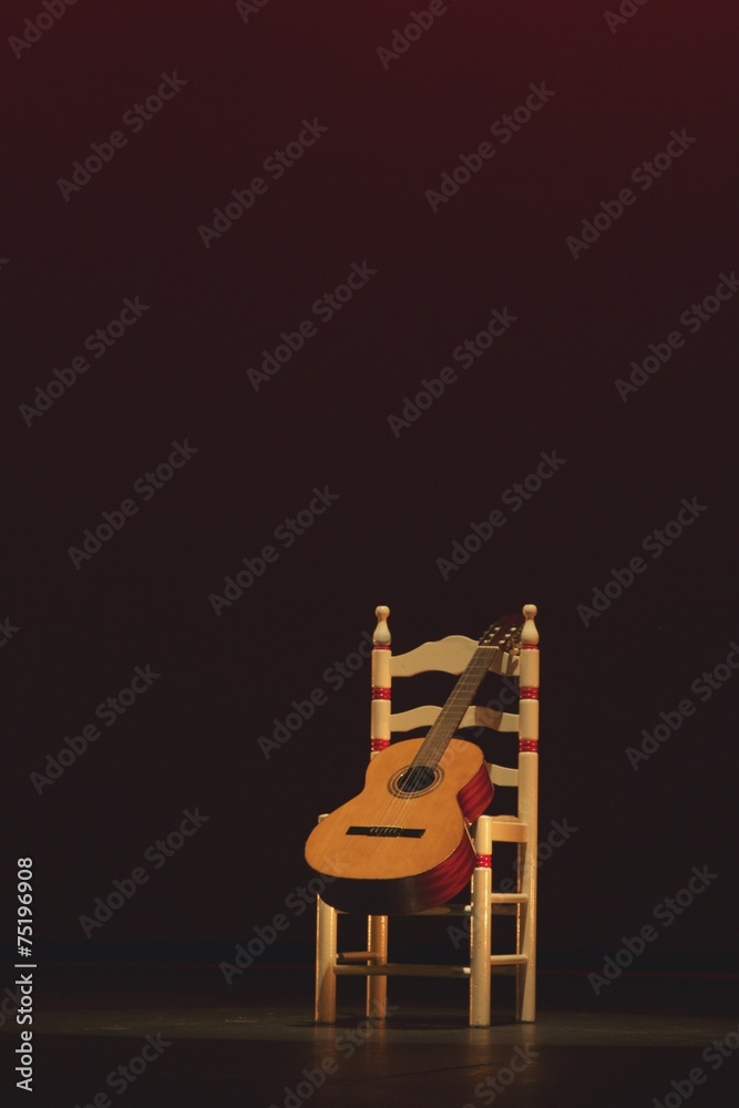 Guitarra española - obrazy, fototapety, plakaty 