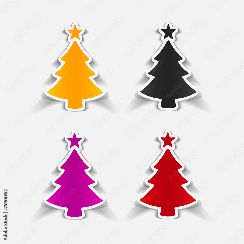 Fototapeta premium realistic design element: christmas tree