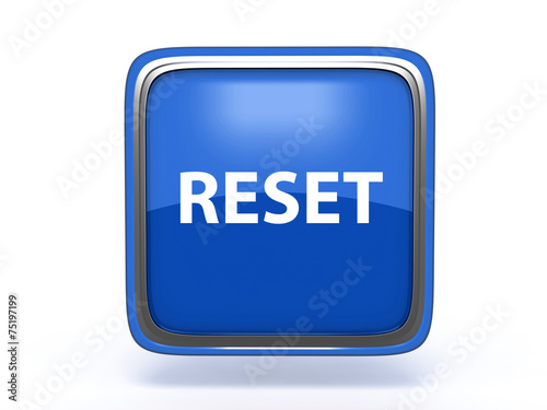 Obraz na płótnie reset square icon on white background