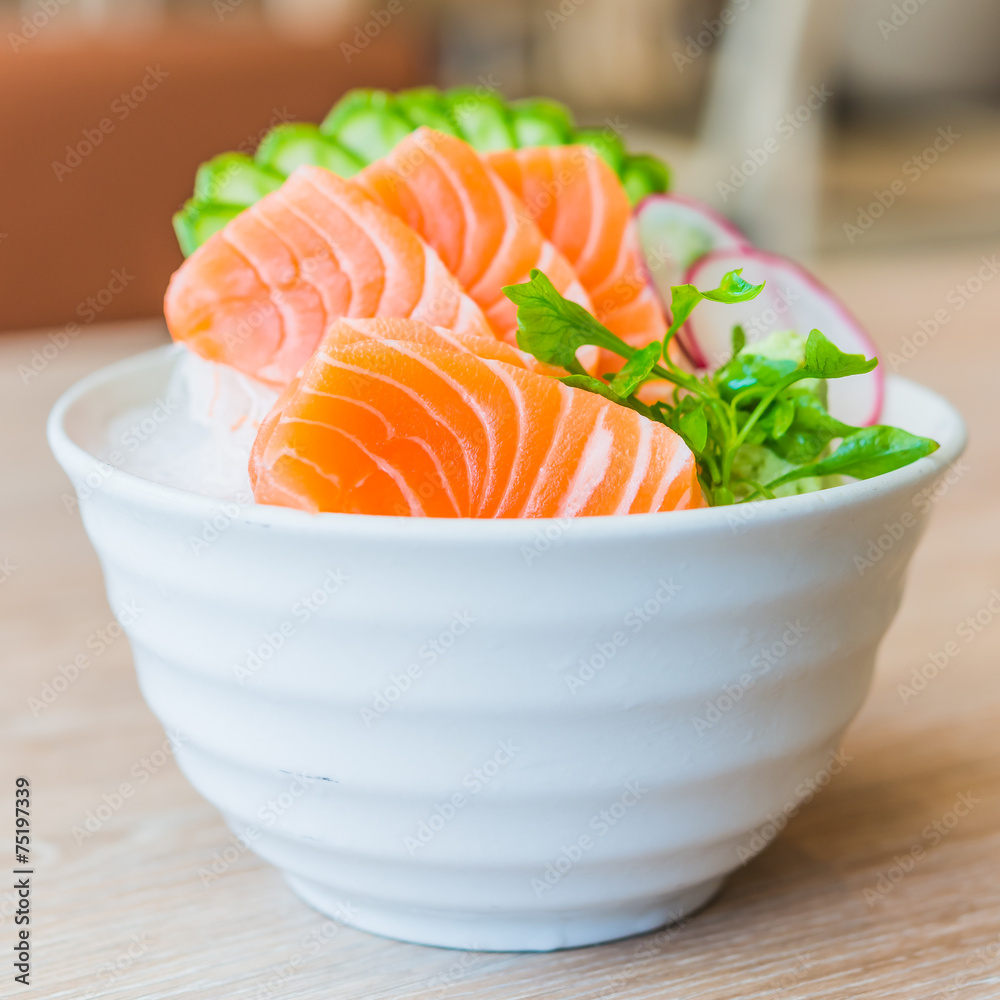 Salmon sashimi Stock Photo | Adobe Stock