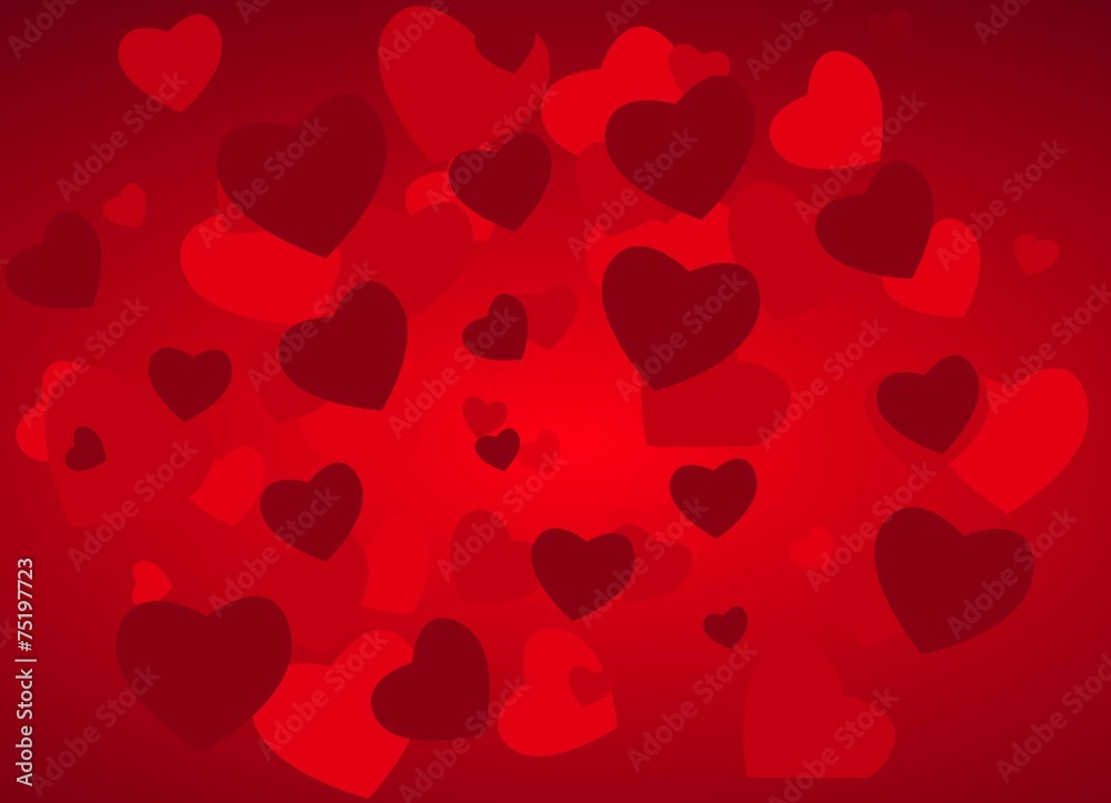 Valentines day background with hearts Valentines day background with hearts