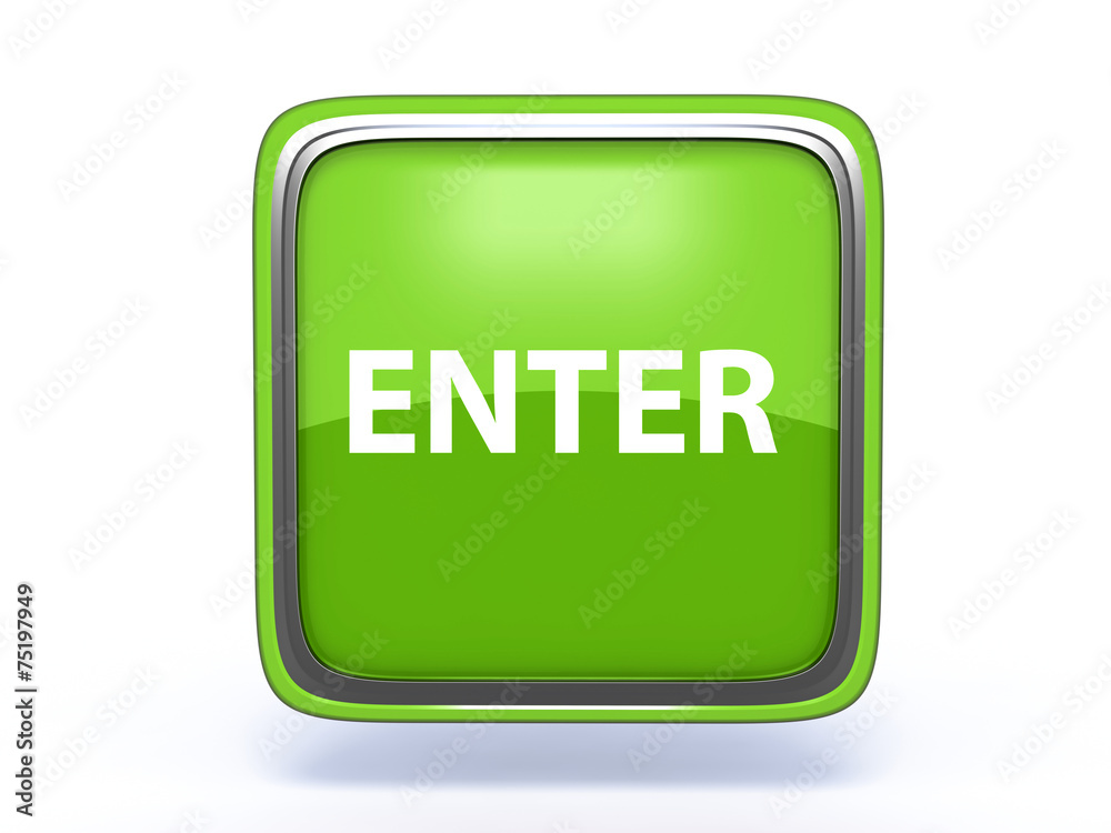 enter square icon on white background enter square icon on white background