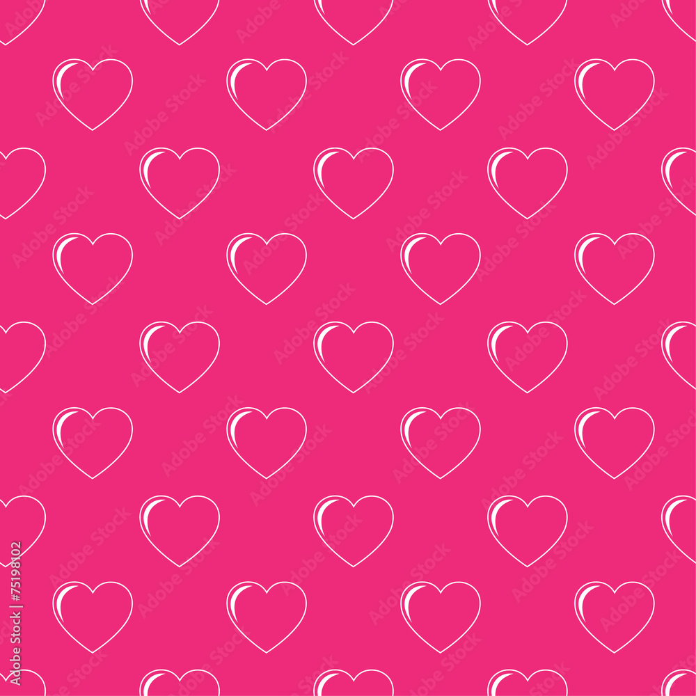 seamless vector pattern with hearts