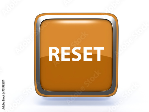 Obraz na płótnie reset square icon on white background