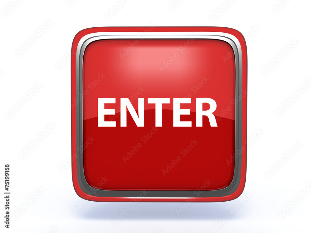 enter square icon on white background enter square icon on white background