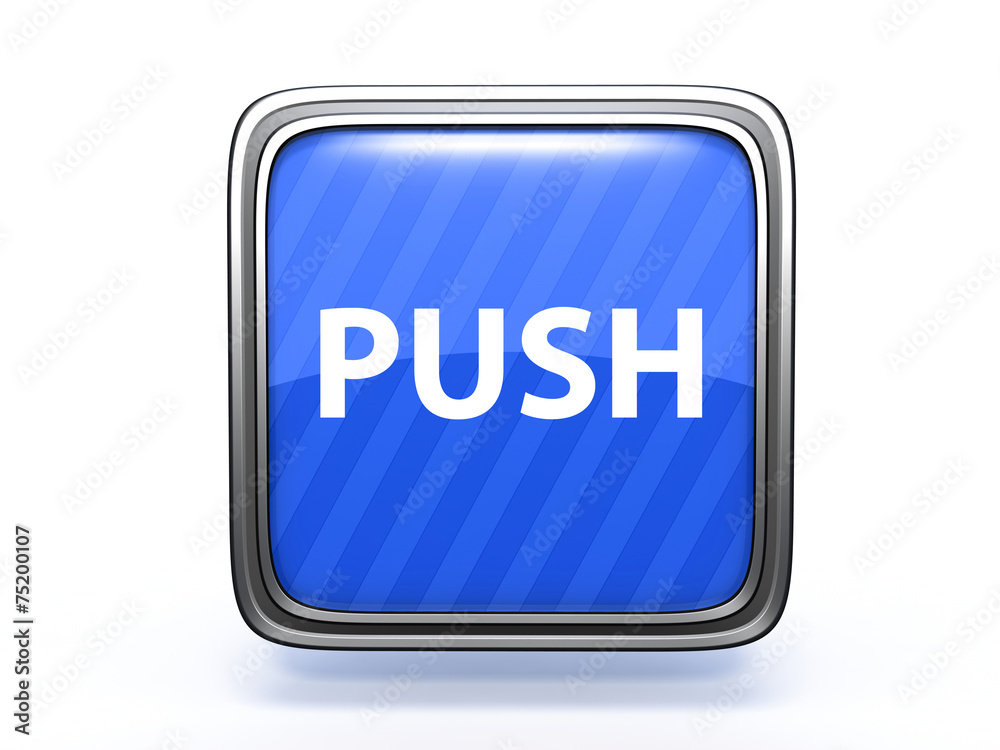 push square icon on white background push square icon on white background